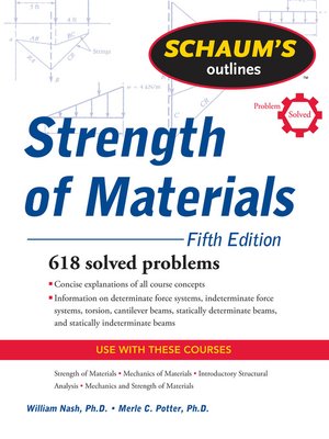 cover image of Schaum's Outline of Strength of Materials